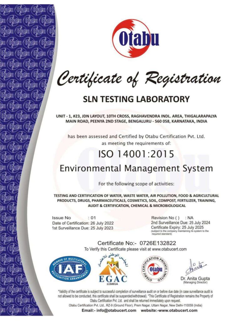 SLN - EMS Certifiacte