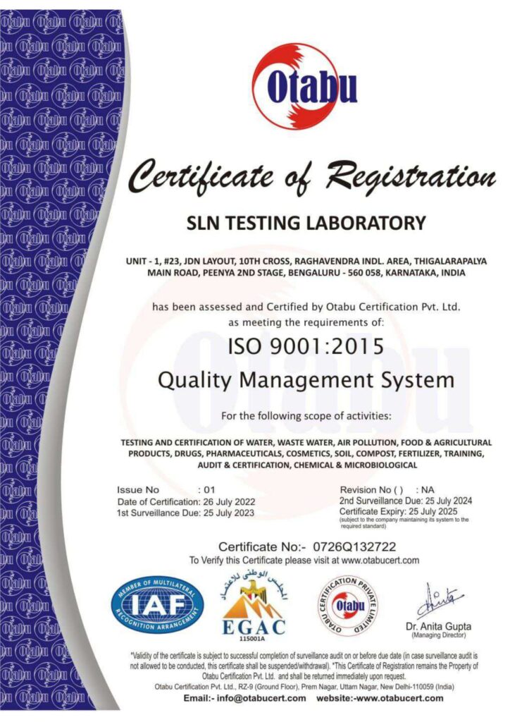 SLN - ISO Certifiactes