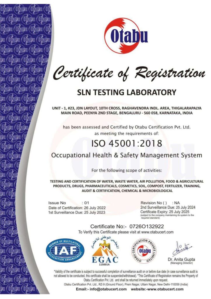 SLN - OSHAS Certificates